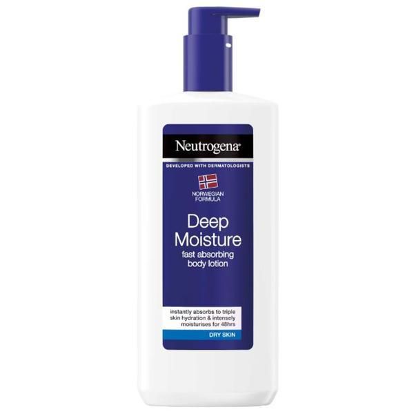 Neutrogena Овлажняващ лосион за тяло с бърза абсорбция за суха кожа - Neutrogena Deep Moisture, 400 мл