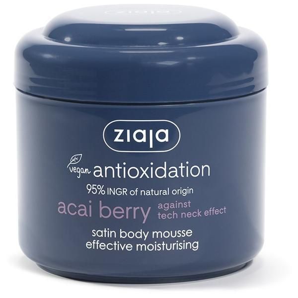 Ziaja Овлажняващ мус за тяло - Ziaja Acai Berry Satin Body Mousse Effective Moisturizing, 200 мл