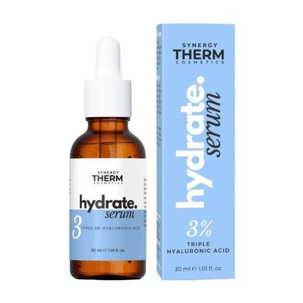 Synergy Therm Овлажняващ серум с 3 вида хиалуронова киселина и провитамин B5 - Synergy Therm Hydrate Serum, 30 мл