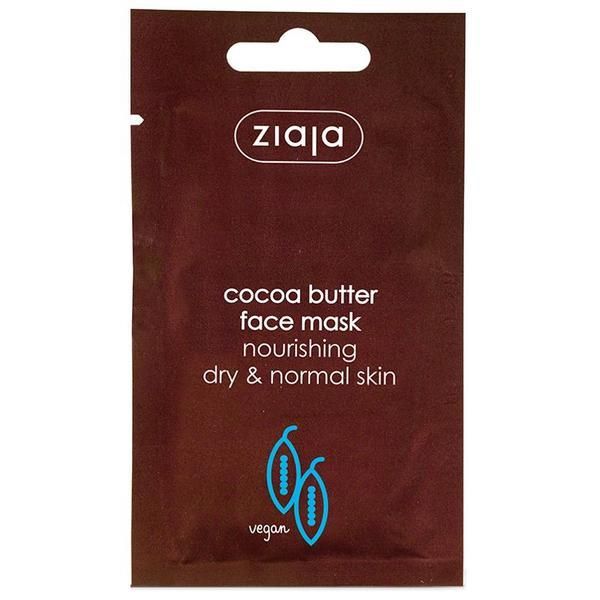 Ziaja Овлажняваща маска за лице - Ziaja Cocoa Butter Face Mask Nourishing Dry &amp; Normal Skin, 7 мл