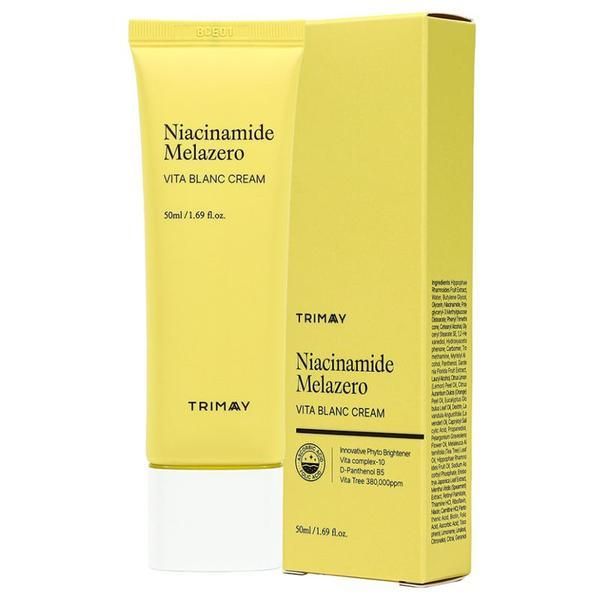 Trimay Озаряващ крем за лице - Trimay Niacinamide Melazero Vita Blanc Cream, 50 мл