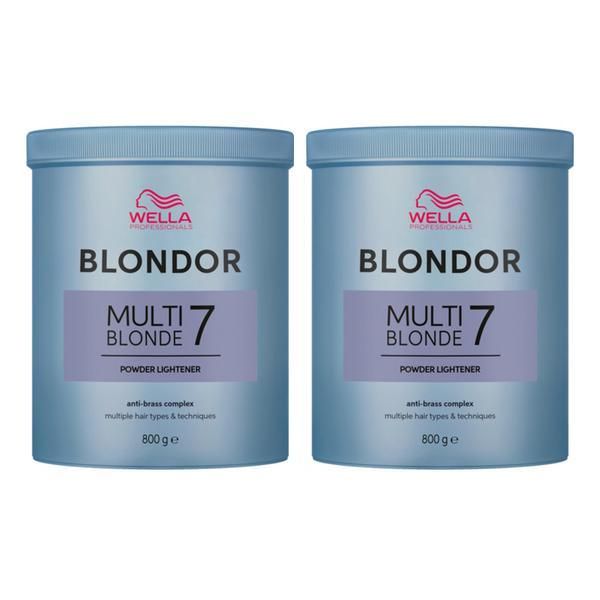 Wella Professionals Пакет 2 x Обезцветяваща пудра - Wella Professionals Blondor Multi Blonde Powder 800 гр