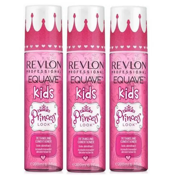 Revlon Professional Пакет 3 x Балсам Leave-In за деца - Revlon Professional Equave Kids Detangling Conditioner Princess Look, 200мл