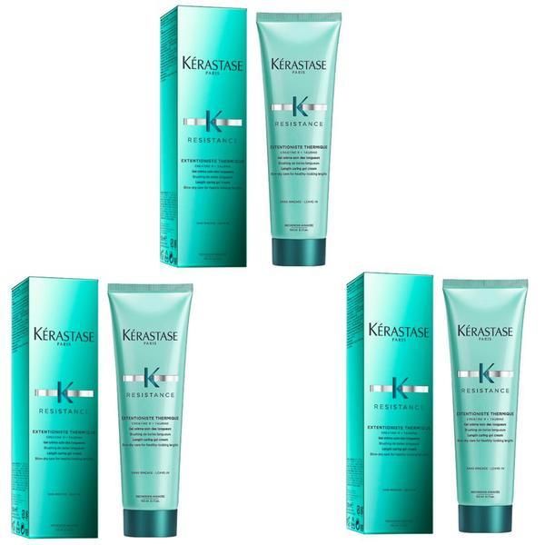 Kerastase Пакет 3 x гел-крем с термозащита за дълга коса - Kerastase Resistance Extensioniste Thermique Length Care Care Gel Cream, 150 мл