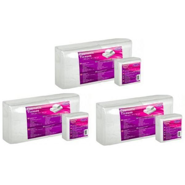 Beauty Пакет 3 x Козметични кърпички, изработени от мек текстилен материал - Beautyfor Soft Spunlace, 30 см x 30 см, 100 бр