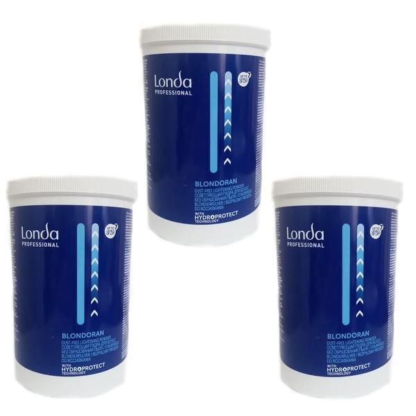 Londa Professional Пакет 3 x Обезцветяваща пудра - Londa Professional Blondoran Dust-Free Lightening Powder, 500г