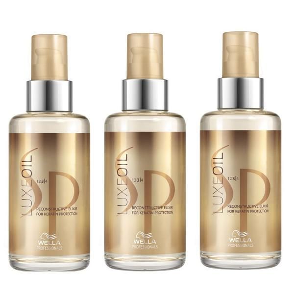 Wella SP Пакет 3 x Реконструктивно масло - Wella SP Luxe Oil Reconstructive Elixir 100 мл