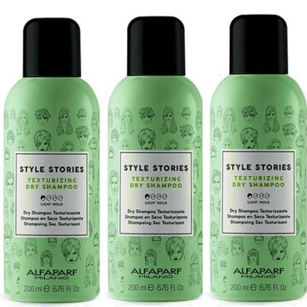 Alfaparf Milano Пакет 3 x Сух шампоан - Alfaparf Milano Style Stories Texturizing Dry Shampoo, 200мл