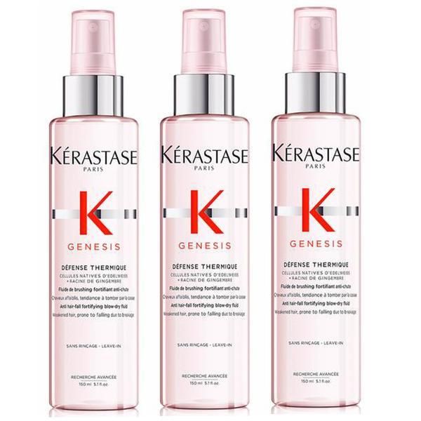 Kerastase Пакет 3 x термозащитен серум за тънка коса - Kerastase Genesis Defense Thermique, 150 мл