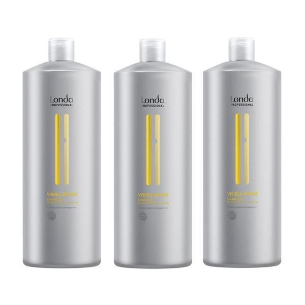 Londa Professional Пакет 3 x Възстановяващ шампоан - Londa Professional Visible Repair Shampoo 1000 мл