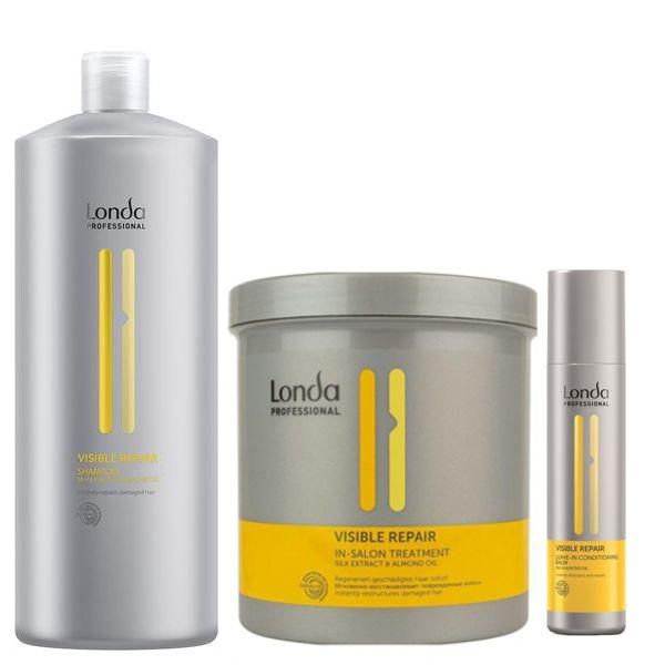 Londa Professional Пакет Londa Repair 1 - Шампоан, Лечебна Маска и Възстановяващ Балсам