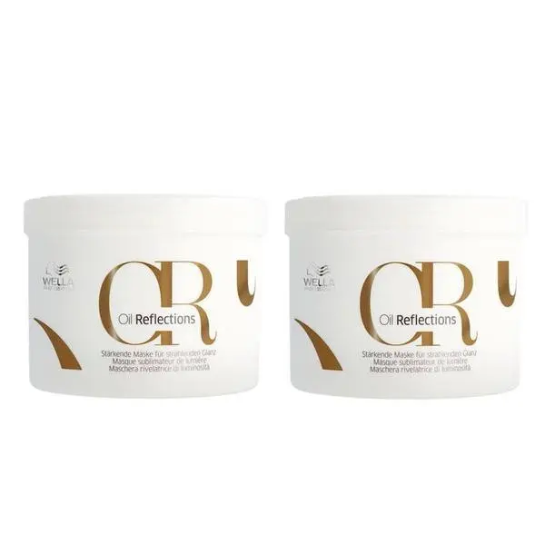Wella Professionals Пакет от 2 маски за гладка и блестяща коса - Wella Professionals Oil Reflections, 500 мл