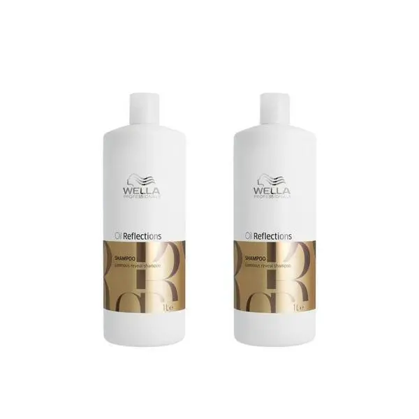 Wella Professionals Пакет от 2 шампоана за гладка и блестяща коса - Wella Professionals Oil Reflections Luminous Reveal, 1000 мл