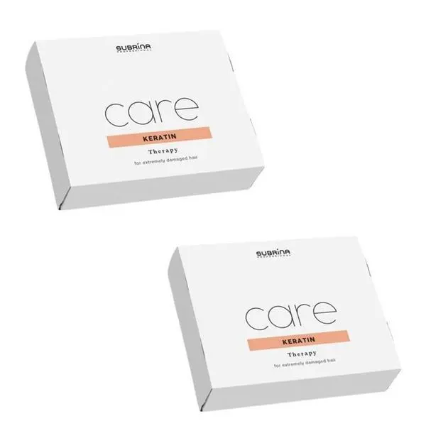 Subrina Пакет от 2 терапия с кератин за много увредена коса - Subrina Professional Care Keratin Therapy, 6 x 10 мл