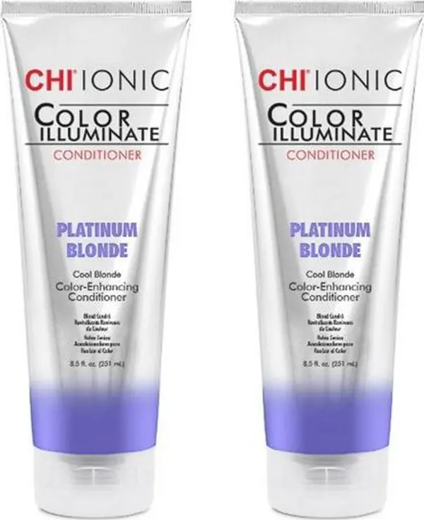 CHI Пакет от 2 x балсам за руса коса CHI Farouk Ionic Color Illuminate Platinum Blonde, 251мл