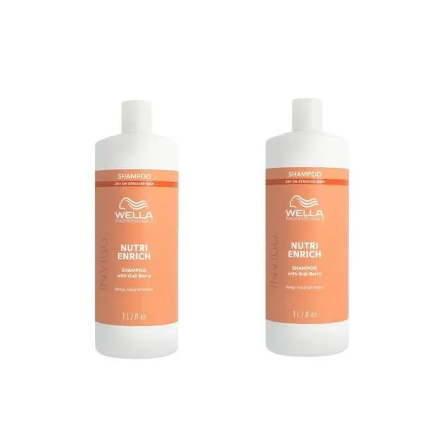 Wella Professionals Пакет от 2 x Интензивно подхранващ шампоан за суха и увредена коса - Wella Professionals Invigo Nutri-Enrich, 1000 мл