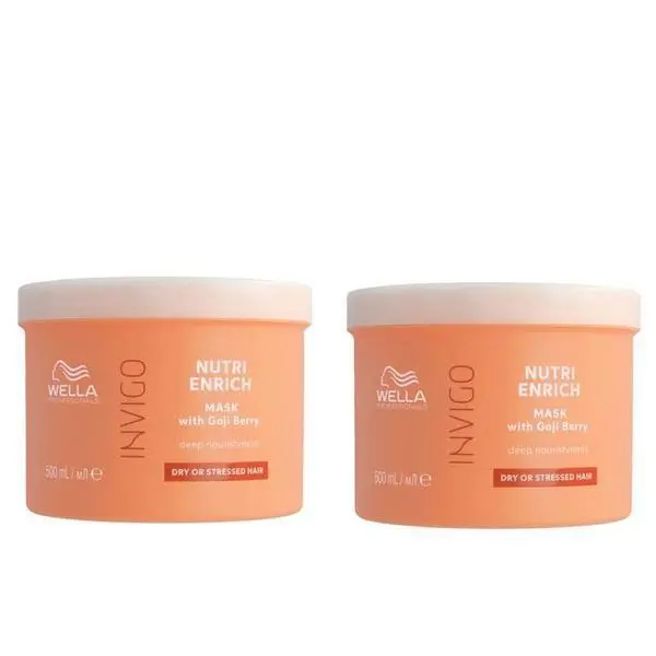 Wella Professionals Пакет от 2 x Интензивно подхранваща маска за суха и увредена коса - Wella Professionals Invigo Nutri-Enrich, 500 мл