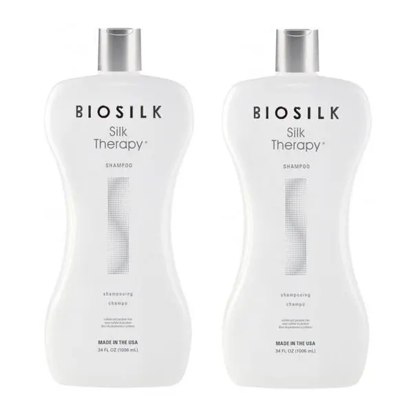 Biosilk Пакет от 2 x Подхранващ шампоан - Biosilk Farouk Silk Therapy Shampoo, 1006 мл