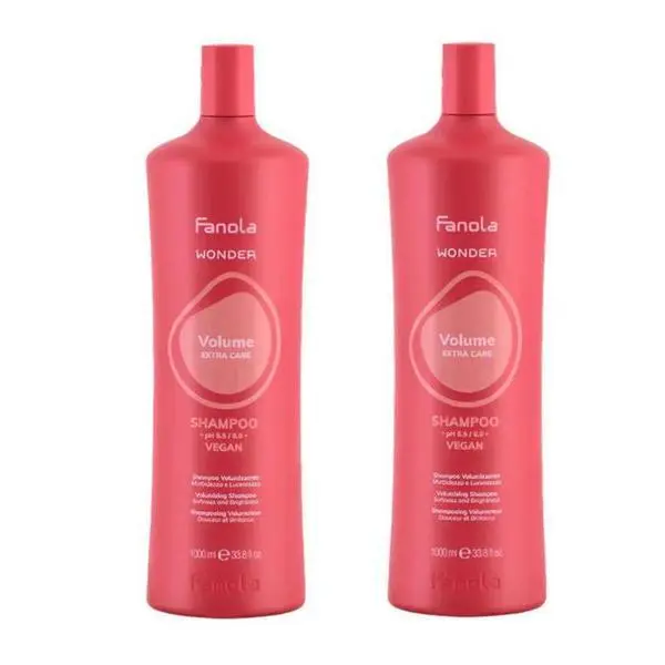Fanola Пакет от 2 x Шампоан за обем на косата - Fanola Wonder Volume Shampoo, 1000 мл