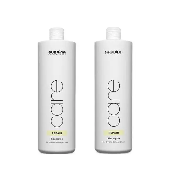 Subrina Пакет от 2 x Възстановяващ шампоан за увредена коса - Subrina Professional Care Repair Shampoo, 1000 мл