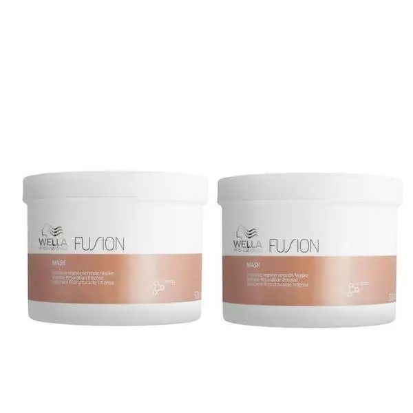 Wella Professionals Пакет от 2 x Възстановяваща маска за увредена коса - Wella Professionals Fusion, 500 мл