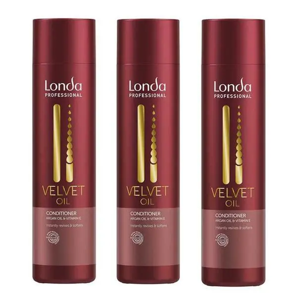 Londa Professional Пакет от 3 Балсама с арганово масло - Londa Professional Velvet Oil Conditioner 250 мл