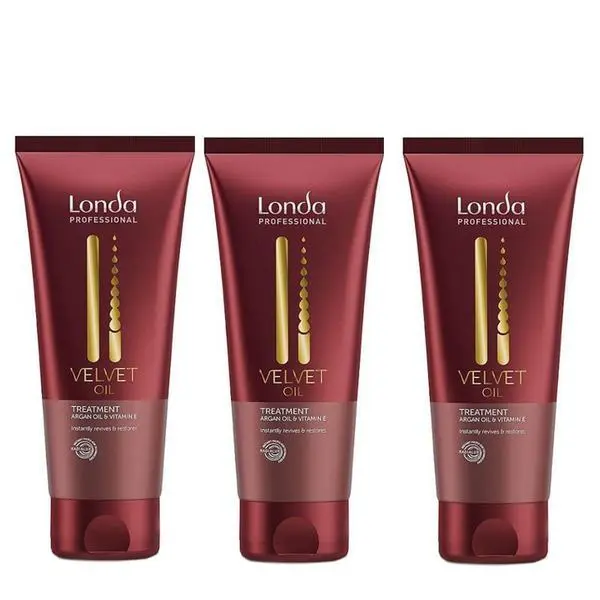 Londa Professional Пакет от 3 маски за третиране с арганово масло - Londa Professional Velvet Oil Treatment 200 мл