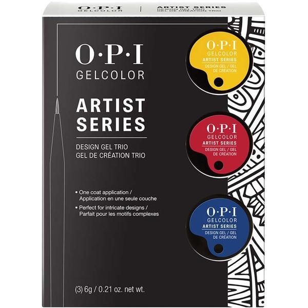 OPI Пакет от 3 полупостоянни гела за нокти - GelColor Artist Series Design Gel Trio1 OPI, 3x 6гр