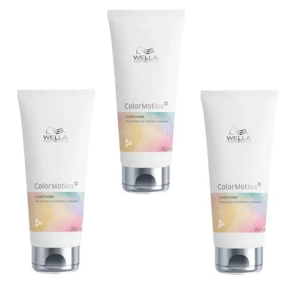 Wella Professionals Пакет от 3 x Балсам за запазване и укрепване на цвета за боядисана коса - Wella Professionals Color Motion+, 200 мл