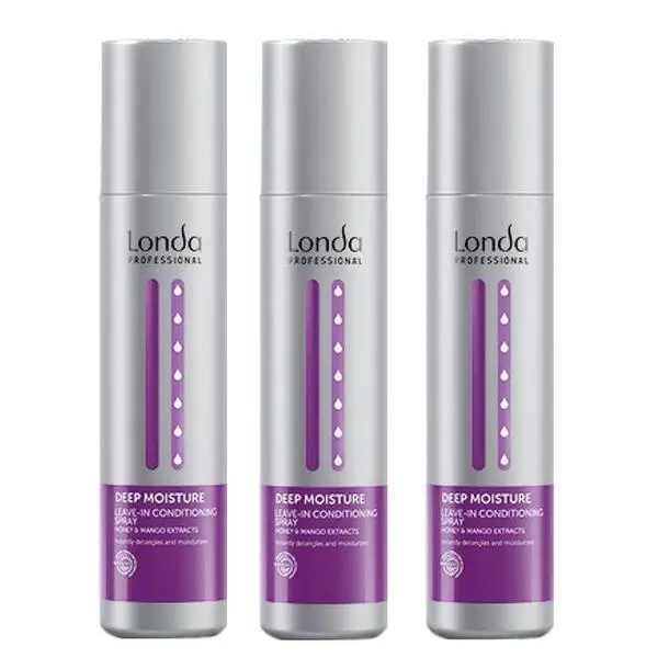 Londa Professional Пакет от 3 x Балсама без отмиване - Londa Professional Deep Moisture Leave-In Conditioning Spray, 250 мл