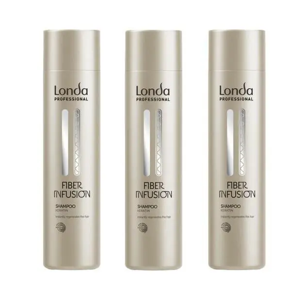 Londa Professional Пакет от 3 x Кератинов шампоан - Londa Professional Fiber Infusion, 250 мл
