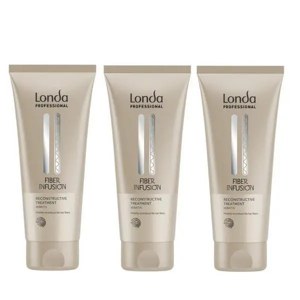 Londa Professional Пакет от 3 x Кератинова реконструктивна терапия - Londa Professional Fiber Infusion, 200 мл