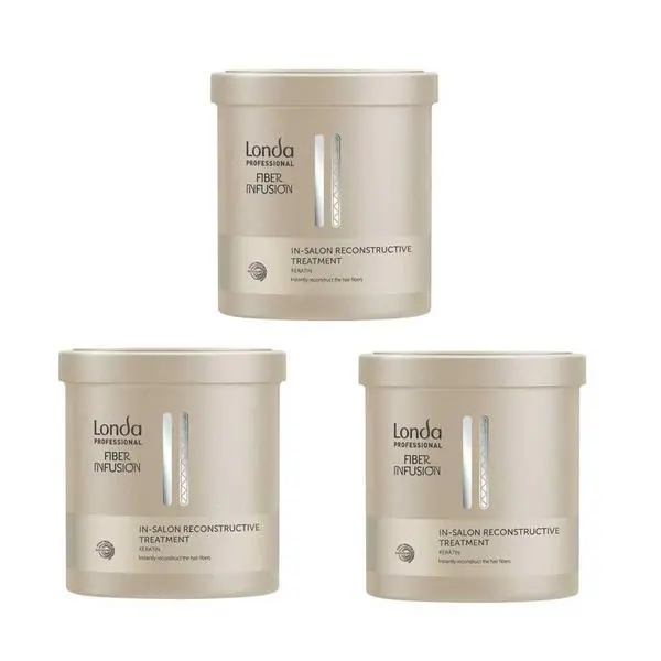 Londa Professional Пакет от 3 x Кератинова реконструктивна терапия - Londa Professional Fiber Infusion In-Salon , 750 мл