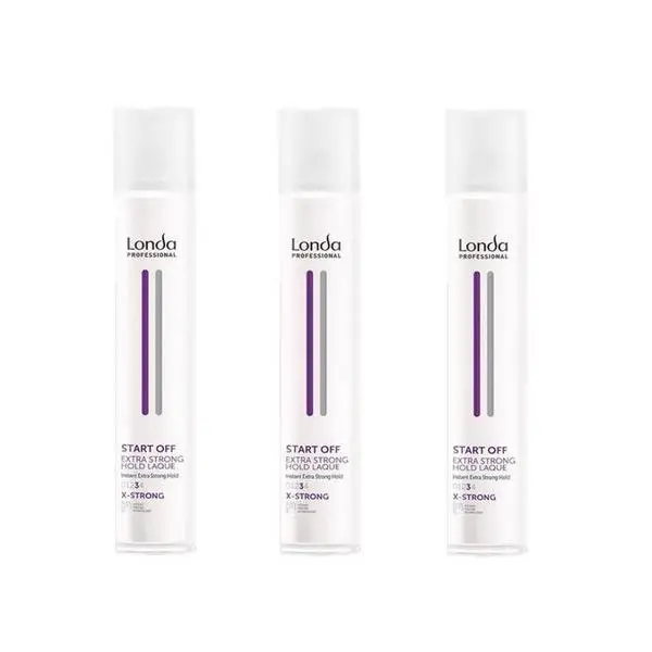Londa Professional Пакет от 3 x Лак за коса Londa Professional Style Start Off Extra Strong Hold Laque, 500 мл