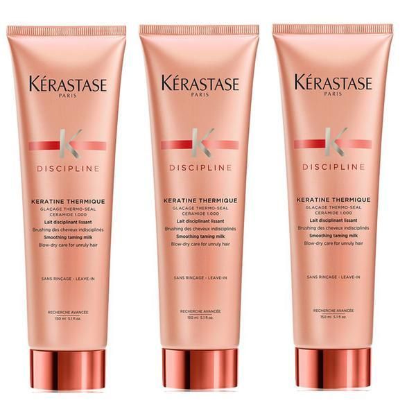 Kerastase Пакет от 3 x Мляко за непокорна коса - Kerastase Discipline Keratine Thermique Taming Milk 150 мл