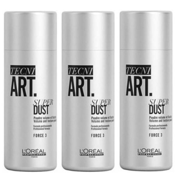 L'oreal Professionnel Пакет от 3 x Пудра за фиксация и обем L&#039;Oreal Professionnel TecniArt Super Dust, 7 гр