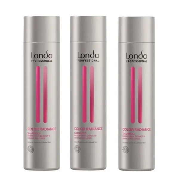 Londa Professional Пакет от 3 x Шампоан за боядисана коса - Londa Professional Color Radiance Shampoo, 250 мл