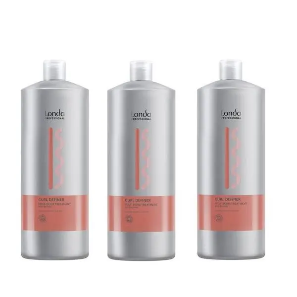 Londa Professional Пакет от 3 x Стабилизираща терапия след къдрене - Londa Professional Curl Definer Post-Perm Treatment, 1000 мл