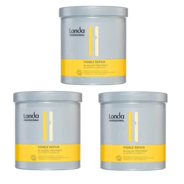 Londa Professional Пакет от 3 x Възстановяваща терапия - Londa Professional Visible Repair Treatment 750 мл