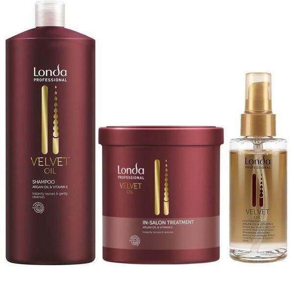 Londa Professional Пакет с араганово олио Londa Professional Velvet Oil - Шампоан, Лечебна маска, Олио