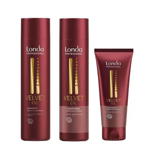 Londa Professional Пакет с арганово масло - Londa Professional Velvet Oil: Шампоан 250 мл, Балсам 250 мл, Маска 200 мл