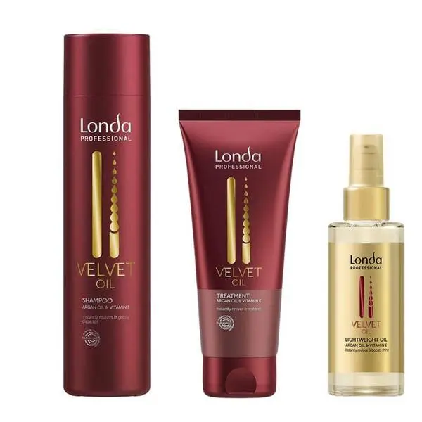 Londa Professional Пакет с арганово масло - Londa Professional Velvet Oil: Шампоан 250 мл, Маска 200 мл, Арганово масло 30 мл