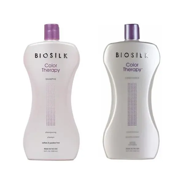 Biosilk Пакет за боядисана коса - Biosilk Farouk Color Therapy: Шампоан 1006 мл, Балсам 1006 мл