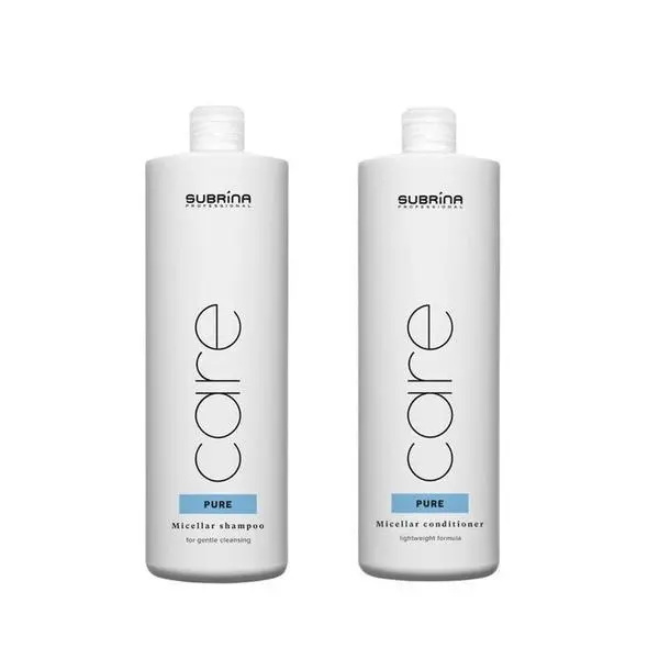 Subrina Пакет за фина коса - Subrina Professional Care Pure Micellar: Шампоан 1000 мл, Балсам 1000 мл