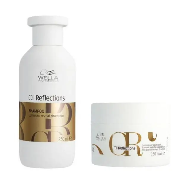 Wella Professionals Пакет за гладка и блестяща коса - Wella Professionals Oil Reflections Luminous: Шампоан 250 мл, Маска 150 мл