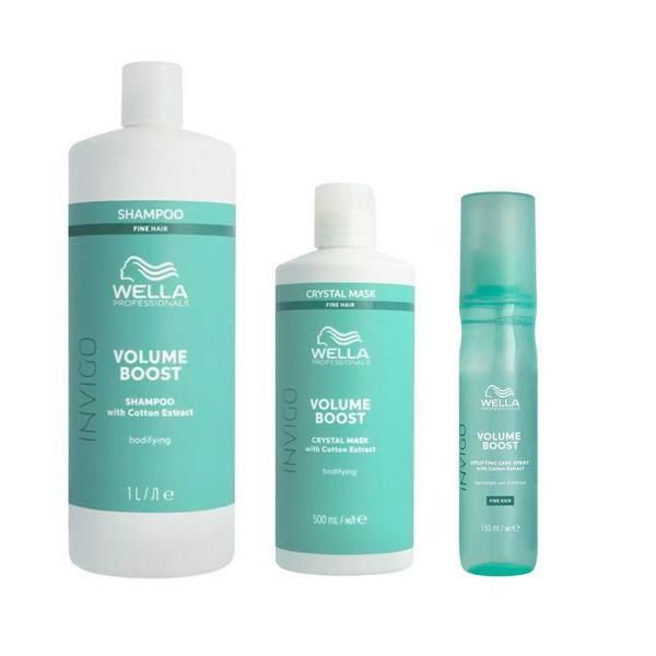 Wella Professionals Пакет за обем Wella Professionals Invigo Volume Boost - Шампоан 1000 мл, Маска 500 мл, Терапия 100 мл
