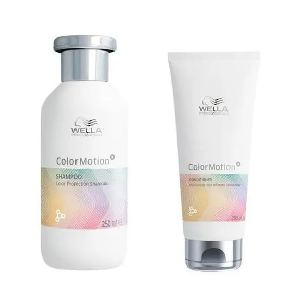 Wella Professionals Пакет за поддържане и укрепване на цвета за боядисана коса - Wella Professionals Color Motion+: Шампоан 250 мл, Балсам 200 мл