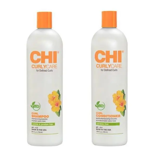 CHI Пакет за вълниста коса - CHI CurlyCare &ndash; Curl: Шампоан 739 мл, Балсам 739 мл