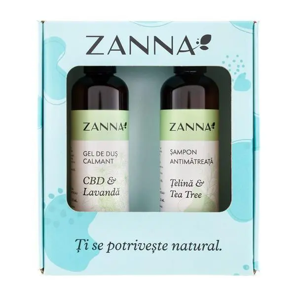 Zanna Пакет Zanna - Шампоан против пърхот, 250 мл и Успокояващ душ гел, 250 мл