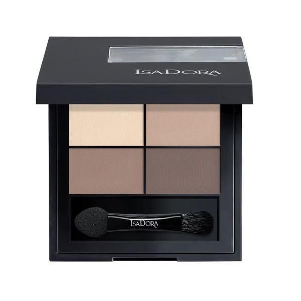 Isadora Палитра сенки за очи - IsaDora, Eyeshadow Quartet, нюанс 01 Muddy Nudes, 4 гр
